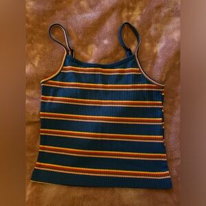 Multicolored Stripped Tank